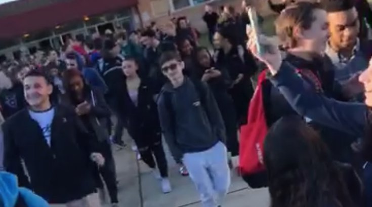 Cherry Hill East students walkout