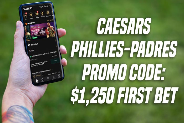 Caesars promo code: Phillies-Padres NLCS $1,250 first bet