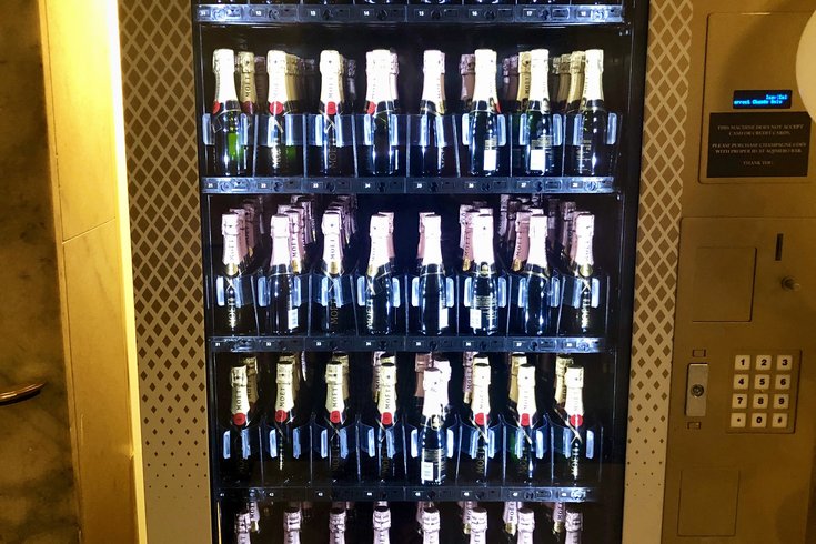 Champagne vending machine at Philly's Ritz-Carlton
