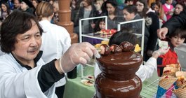 Chocolate Fountain at The Chocolate Expo © Chuck Fishman.jpg