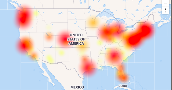 Comcast experienced a nationwide internet outage on ...