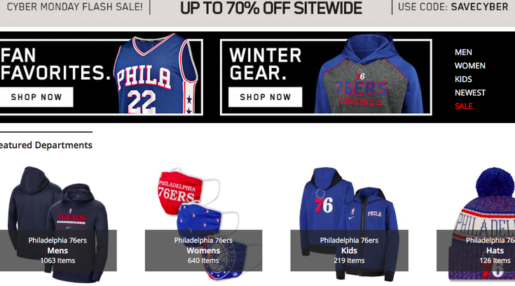 Cyber Monday Sixers