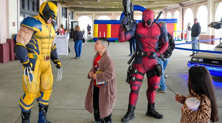 Wolverine + Deadpool with child