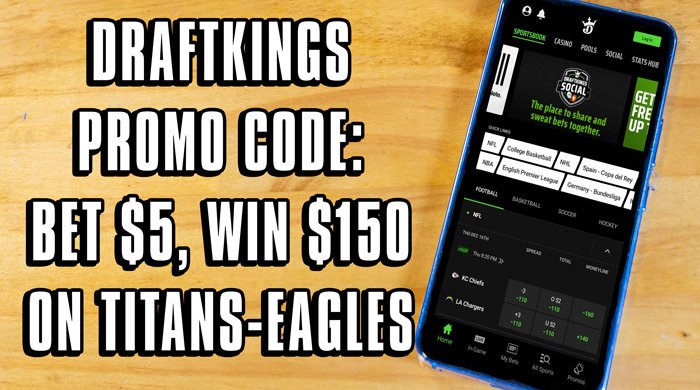 DraftKings promo code: Bet $5, win $150 on Titans-Eagles