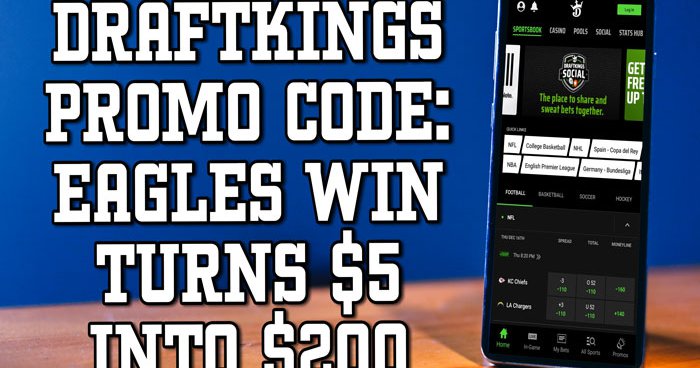 DraftKings promo code: Eagles-Commanders MNF scores bet $5, win $200