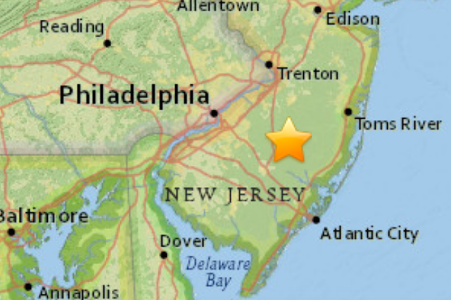 South Jersey microearthquake