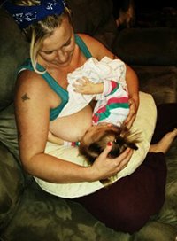 Induced Lactating Lesbians - Co-breastfeeding, married female couple reflects: Inducing ...