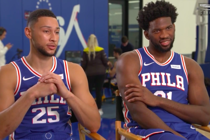 Sixers Joel Embiid Ben Simmons Sit Down Together Were