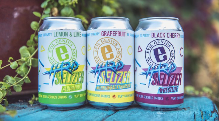 Evil Genius hard seltzer