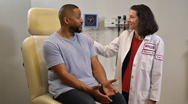 Limited - Fox Chase Cancer Center - Dorctor speaking with patient