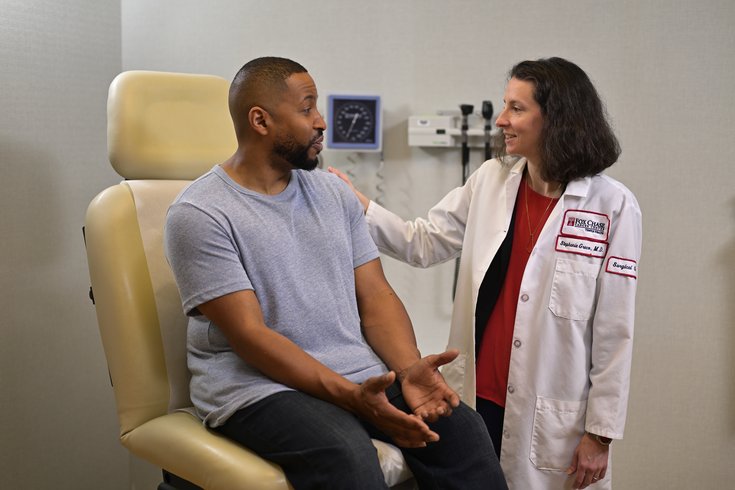 Limited - Fox Chase Cancer Center - Dorctor speaking with patient