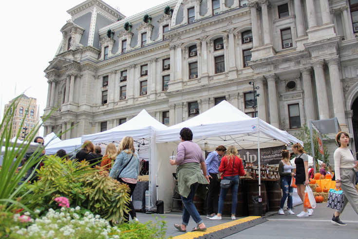Fall Marketplace at City Hall made in philly