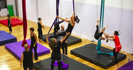 Philadelphia School of Circus Acts hosts open house with trapeze