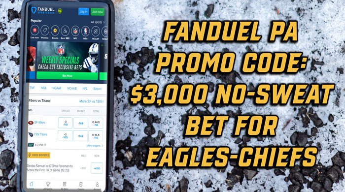 FanDuel promo code PA: $3,000 no-sweat bet for Eagles-Chiefs showdown