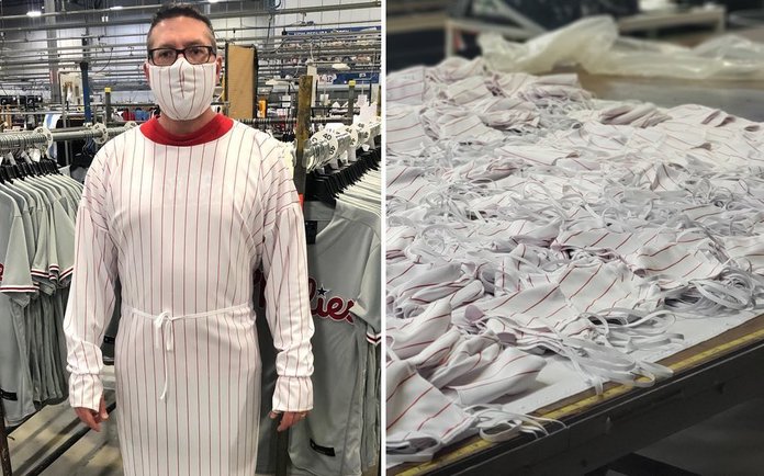 MLB, Fanatics halts baseball jersey production, uses materials to make  masks and gowns