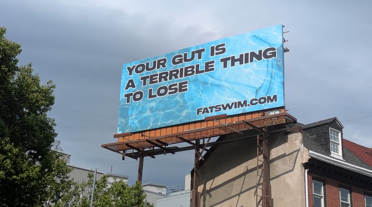 Fat Swim billboard