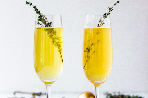 festive cocktail stock image