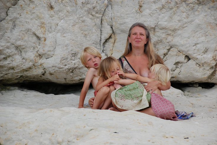 Breastfeeding at beach 2 