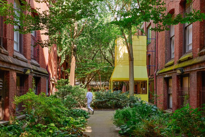 Frankie's Summer Club courtyard