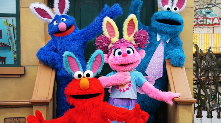 Cookie Monster Easter Sesame Place