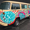 Grateful Dead bus outside National Museum of American jewish Heritage