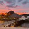 Flying Point Marina_The Island Umbrella with Sunset