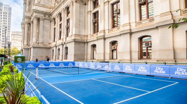 Pickleball courts Dilworth Park