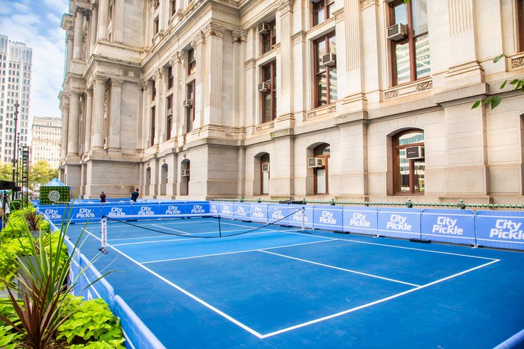 Pickleball courts Dilworth Park