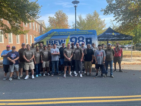 Limited - IBEW Local 98 - Mark Lynch with members at the Navy Yard