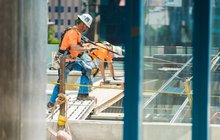 Limited - IBEW worker with hard hat