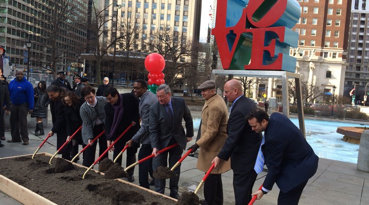 Love park groundbreaking 1