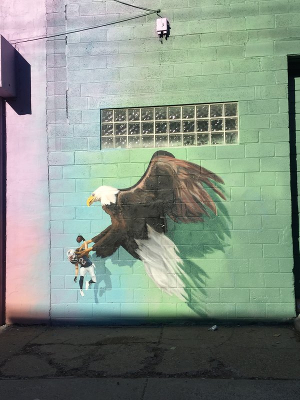 Philadelphia Eagles: Super Bowl 52 Moments Mural Officially