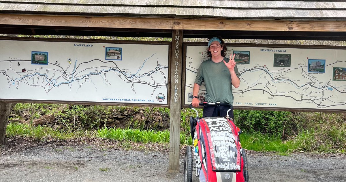 'Professional walker' to pass through Philly on his 400-day trek across the U.S. - Vimarsana News