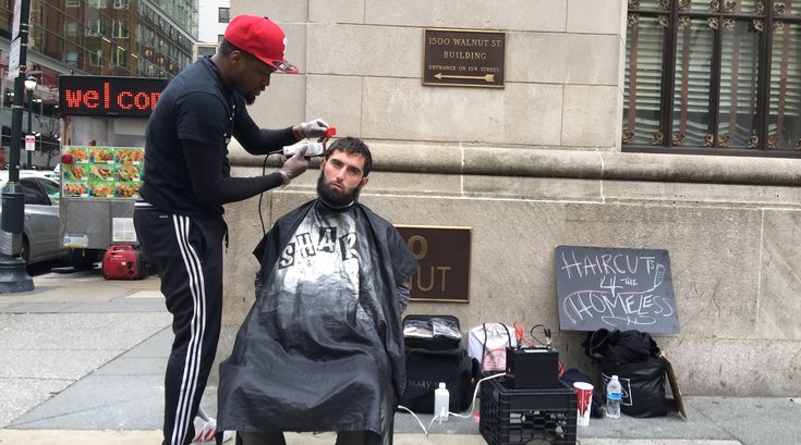 Haircuts for the homeless