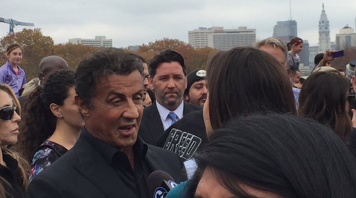 Sylvester Stallone returns to Rocky Steps