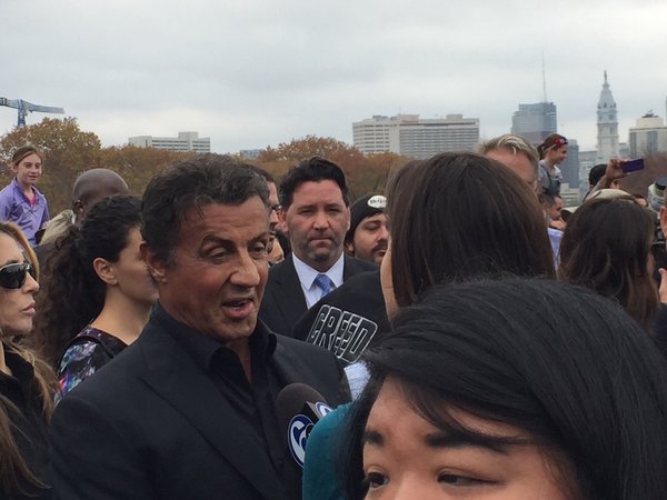 Sylvester Stallone returns to Rocky Steps