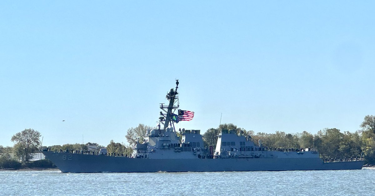 Navy's parade of ships on the Delaware River brings people from throughout U.S. to celebrate its 250th anniversary