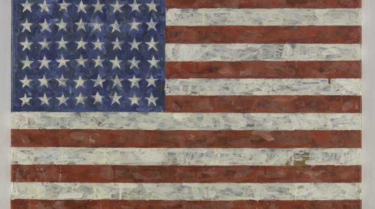 Jasper John's Flag painting.jpg