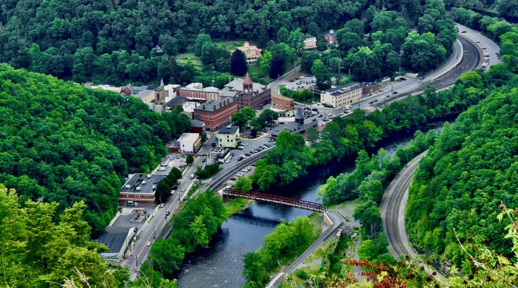 Jim Thorpe Aerial View