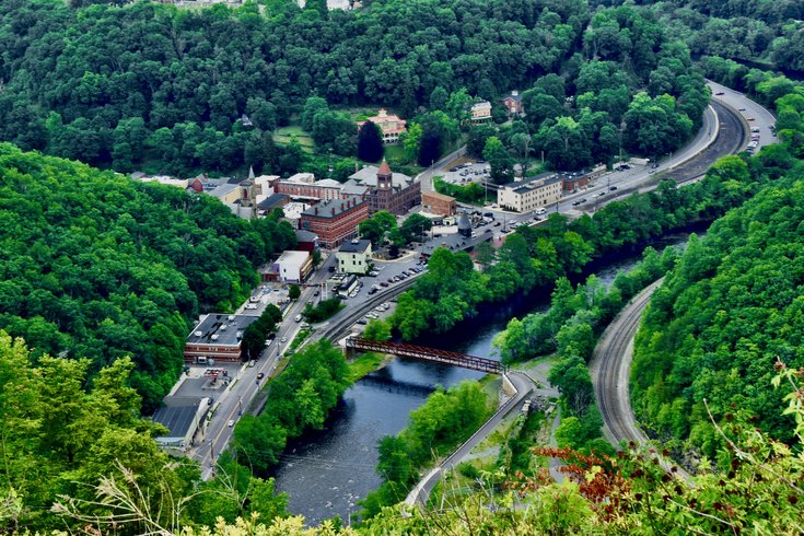 Jim Thorpe Aerial View
