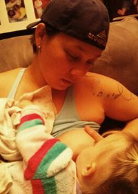 Lesbians Breastfeeding Each Other