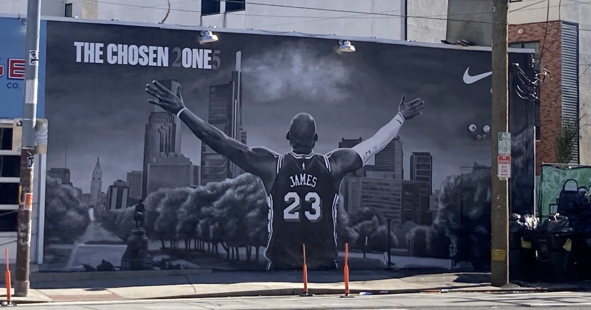 LeBron James mural replaces painting of Phillies’ ‘Daycare’ trio at Garage bar in Fishtown