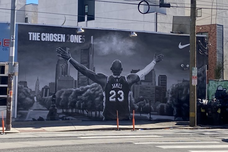 LeBron James mural Garage