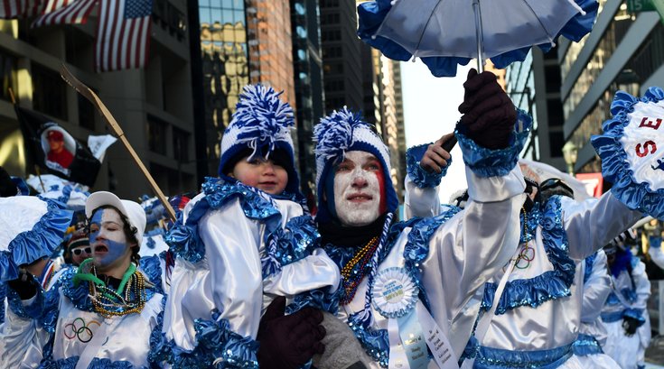 Early Mummers Parade 2018 shot