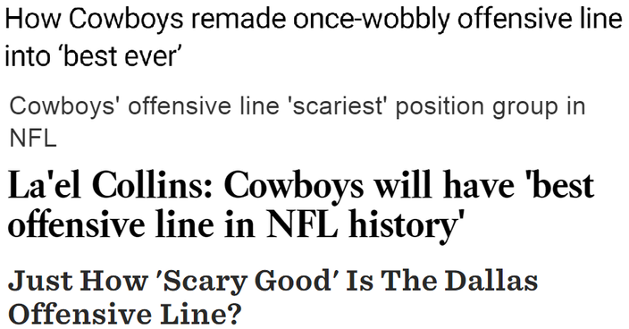 Cowboys OL headlines