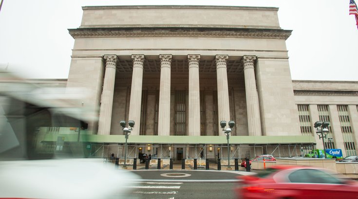 Outside 30th Street Station