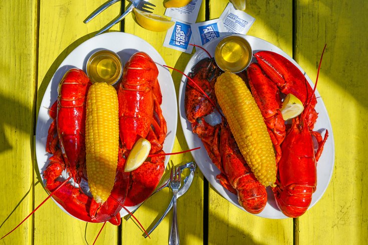 Oyster House Twin Lobster Dinner back summer 2019