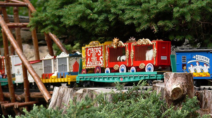 Circus Week at Morris Arboretum's Garden Railway