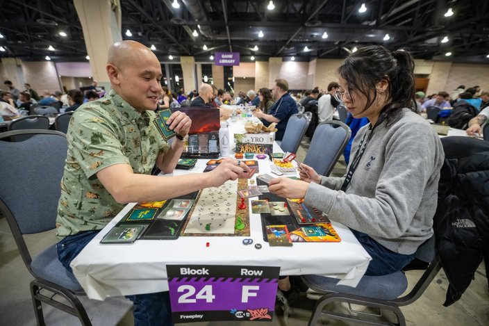 PAX Unplugged - Gamers playing