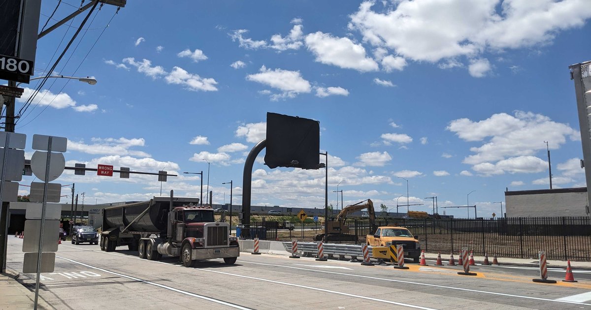 Cottman Avenue I-95 ramp, where bridge collapsed and sign was ...